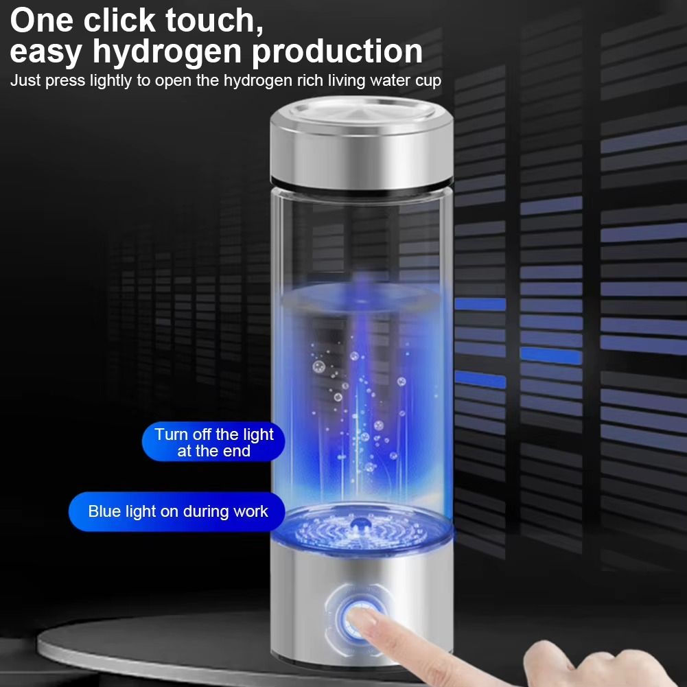Hydrogen Water Bottle – Dual Chamber Hydrogen & Oxygen Generator
