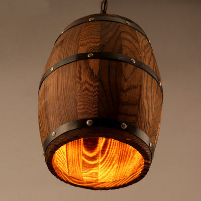 Wine Barrel wooden chandeliers