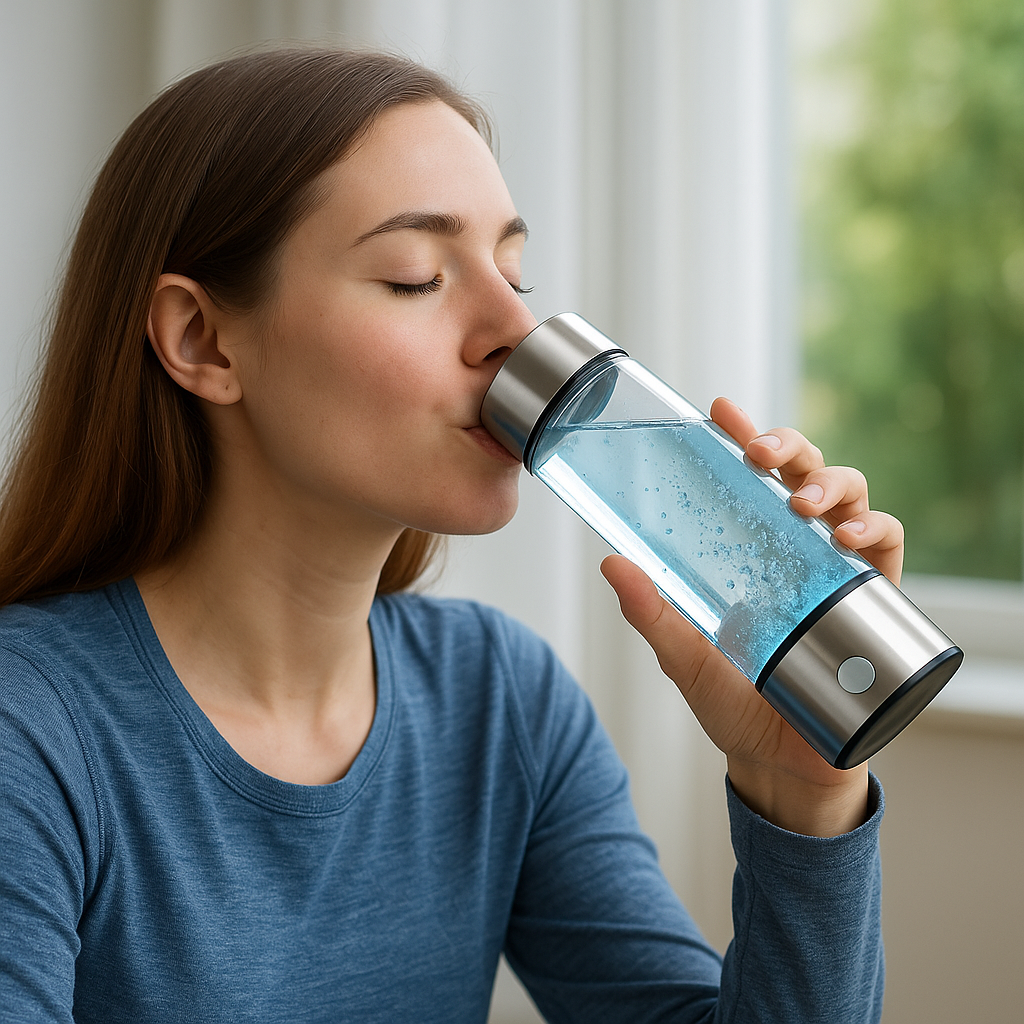 Hydrogen Water Bottle – Dual Chamber Hydrogen & Oxygen Generator
