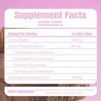 Feminine Probiotics  - Supports pH Balance, Gut Health & Immune System with Slippery Elm, Prebiotics & Lactobacillus Blend, Pineapple Flavor, 60 Gummies