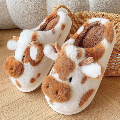 Olaf & Elsa™ Soft-Stitched Cow Slippers