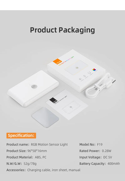 LumaGlow Motion: Smart RGB Night Light